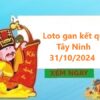 Loto gan kết quả Tây Ninh 31/10/2024