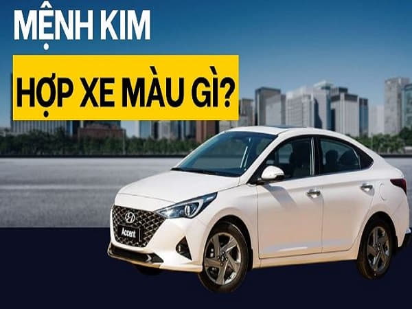 Mệnh Kim hợp xe màu gì: Màu trắng